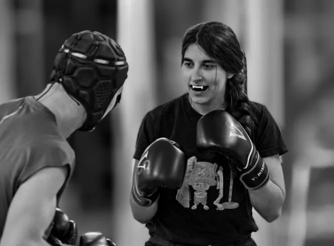 Pratique du boxe anglaise illustrée sur le site AFL